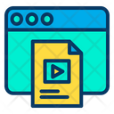 Online Courses Online Study Tutorial Video Courses Icon