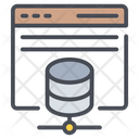 Web Database Database Web Server Icon