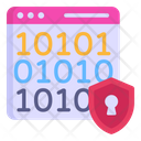 Binary Code Web Encryption Encoding Icon
