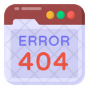 Website Error Error 404 Web Error Icon