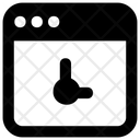 Web History Web Time Web Update Icon