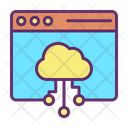Iwebsite Database Web Hosting Web Cloud Networking Icon