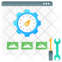 Web Speed Web Optimization Web Dashboard Icon