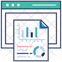 Web Report Infographic Report Growth Analysis Icon