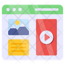 Web Video Content Icon