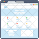 Web Blog Web Wireframe Web Design Icon