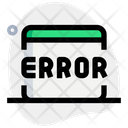 Webpage Error Icon