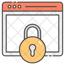 Web Lock Browser Lock Website Protected Icon