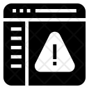 Webpage warning Icon