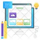 Web Design Website Tools Website Builder Icon