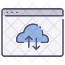 Website Cloud Data Icon