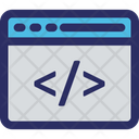 Website Coding Html Hypertext Markup Language Icon