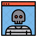Browser Skull Danger Hacker Browser Hacker Icon