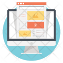 Wireframe Website Layout Icon