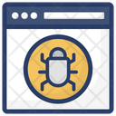 Malware Website Webpage Virus Website Virus Icon