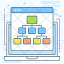 Website Sitemap Website Algorithm Website Process Icon