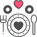 Wedding Food Marriage Food Plate Icon