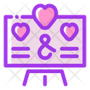 Wedding Poster Marriage Poster Wedding Board Icon