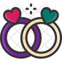 M Love Wedding Ring Marriage Ring Icon