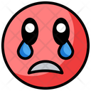 Sad Emoji Crying Emoji Weeping Emoticon Icon