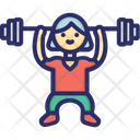 Lifting Weight Gym Icon