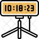 Weightlifting Tape Timing Clock Icon