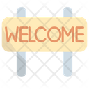 Welcome Greeting Signboard Icon