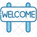 Welcome Greeting Signboard Icon