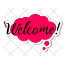 Welcome Sticker Icon