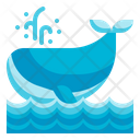 Whale Aquatic Animal Sea Ocean Icon