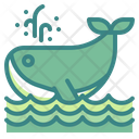 Whale Aquatic Animal Sea Ocean Icon