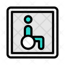 Wheelchair Disable Road Icon