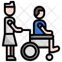 Wheelchair Health Care Nursing Icon