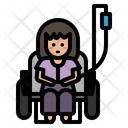 Wheelchair Patient Saline Icon