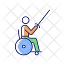 Wheelchair Fencing Icon