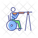 Wheelchair Shooting Icon