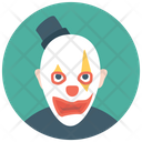 Whiteface Clown Circus Joker Tramp Clown Icon