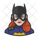 White Superhero Batgirl Superhero Batgirl Icon