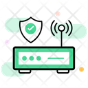 Wifi Security Protected Wireless Network Cybersecurity Icon