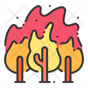Wildfire Forest Disaster Icon