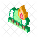 Wildfire Climate Change Icon