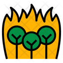Widefire Forest Fire Disaster Nature Icon