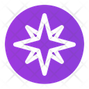 Wind Rose Cardinal Points Orientation Icon