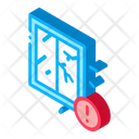 Cracked Window Because Icon