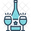 Cava Wine Bottle Icon