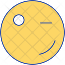 Blink Face Smiley Icon
