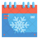 Winter Season Calendar Icon
