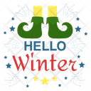 Winter Greeting Winter Greeting Logo Winter Greeting Badge Icon