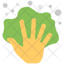 Green Cloth Wiping Icon