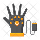 Wired Gloves Robotic Hand Data Gloves Icon